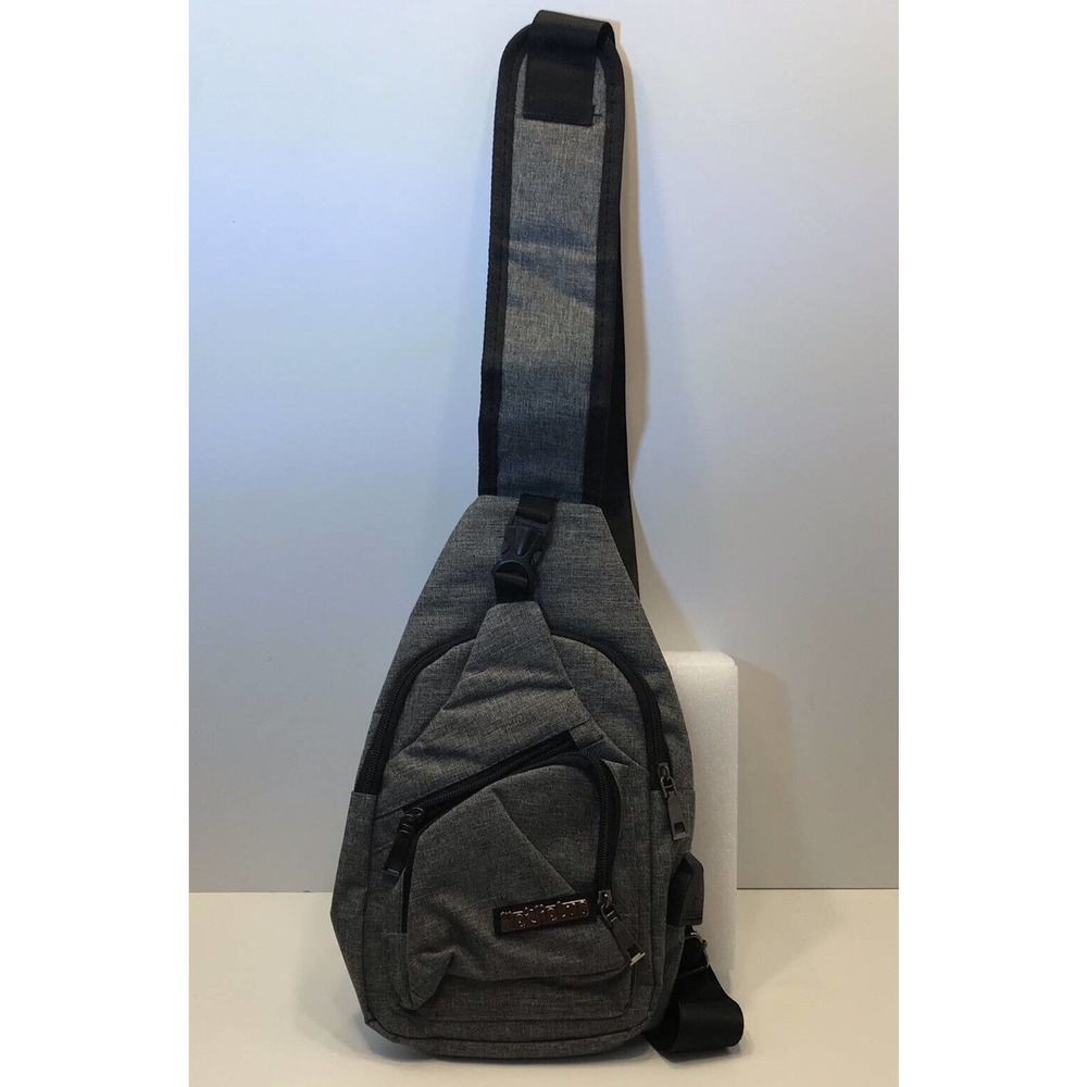 MEIJIELUO USB Charging Crossbody Shoulder Bag Chest Pack Travel Camping Outdoor